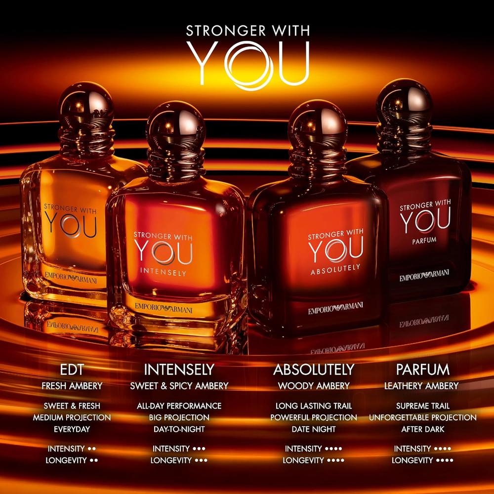 PERFUME ARMANI STRONGER WITH YOU PARFUM HOMBRE 3.4 OZ / 100 ML - 5
