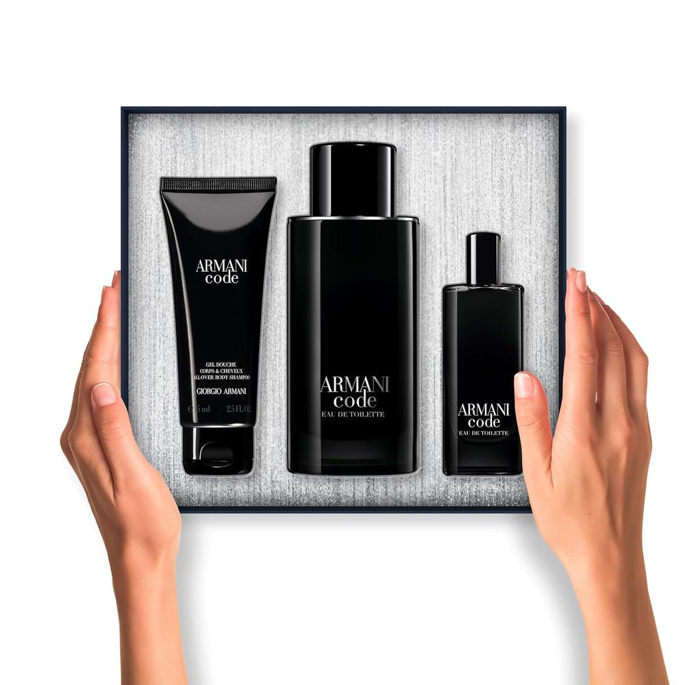 SET PERFUME ARMANI CODE EDP HOMBRE 3 PZS - 5