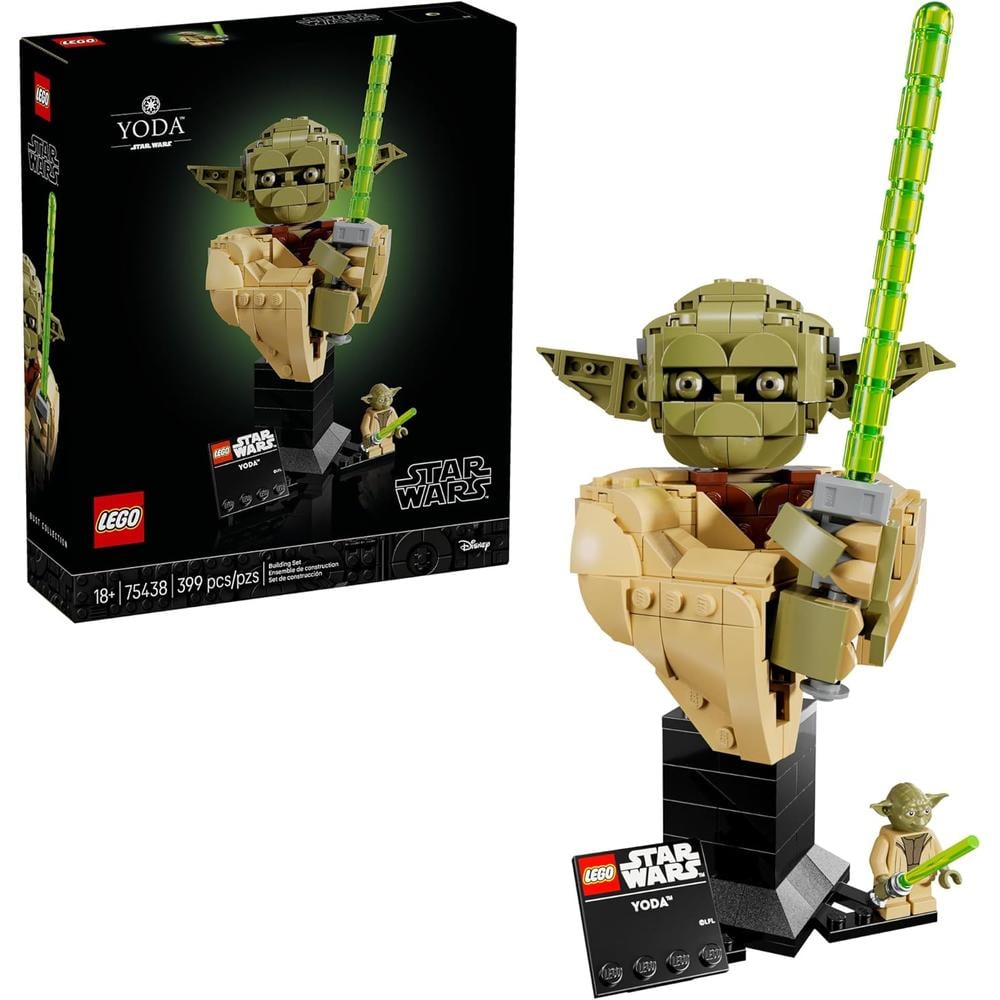 LEGO STAR WARS : BUSTO DE YODA CON SABLE DE LUZ 75438 - 1