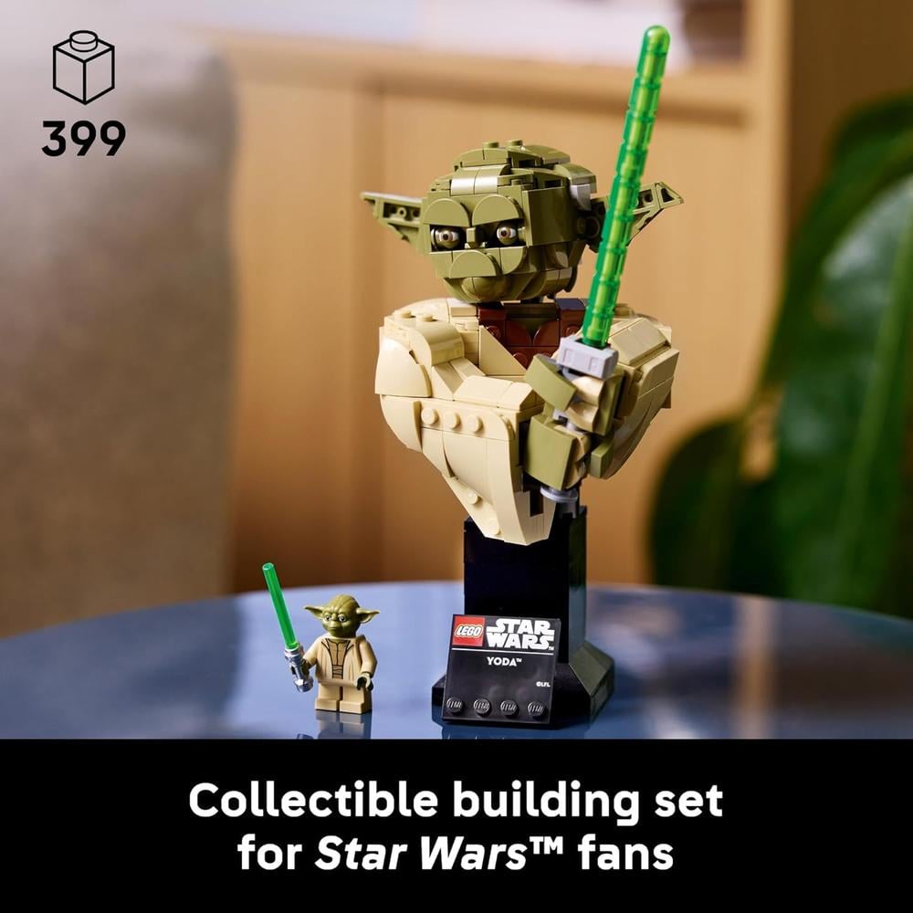LEGO STAR WARS : BUSTO DE YODA CON SABLE DE LUZ 75438 - 2