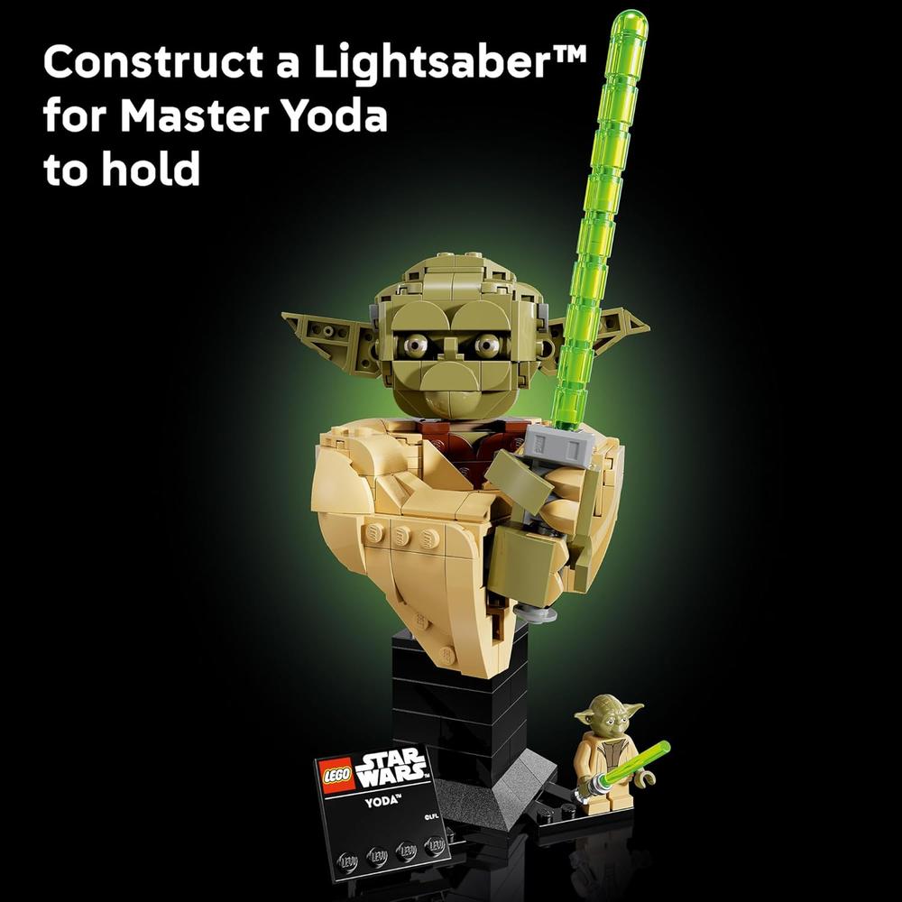 LEGO STAR WARS : BUSTO DE YODA CON SABLE DE LUZ 75438 - 4
