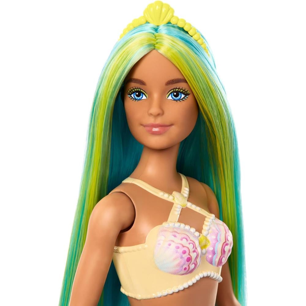 BARBIE MUÑECA SIRENA CABELLO AZUL COLA TURQUESA - 2