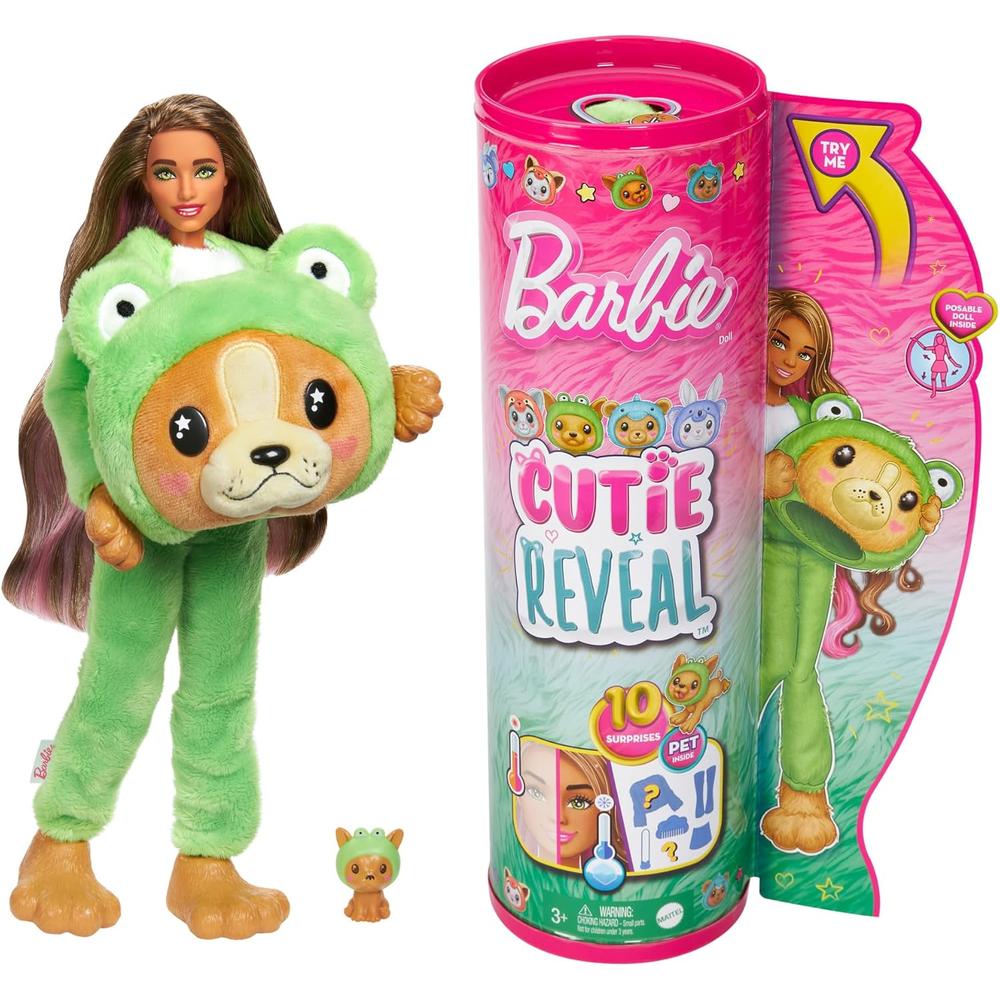 BARBIE CUTIE REVEAL DISFRAZ DE RANA CON SORPRESAS - 1