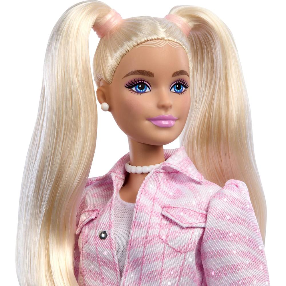 BARBIE DELUXE ESTILO 9 MUÑECA RUBIA DENIM ROSA CON ACCESORIOS - 3