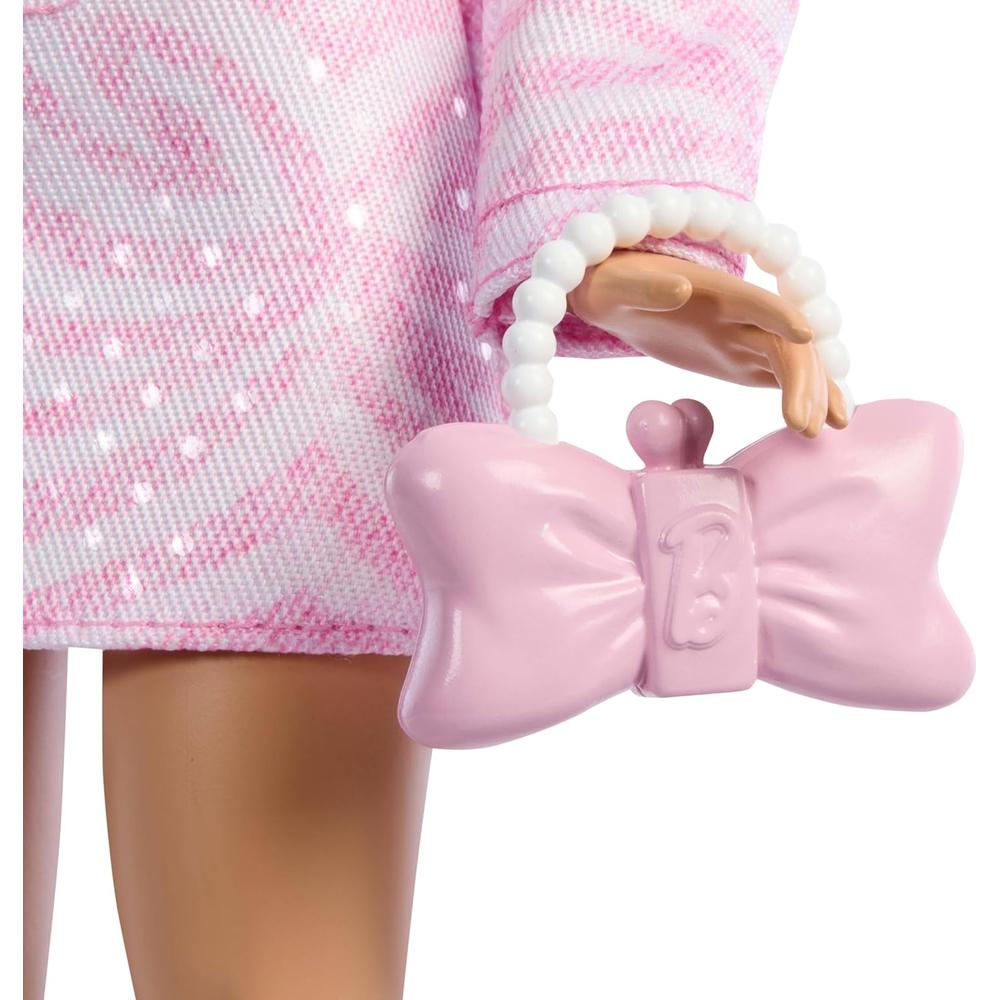 BARBIE DELUXE ESTILO 9 MUÑECA RUBIA DENIM ROSA CON ACCESORIOS - 4