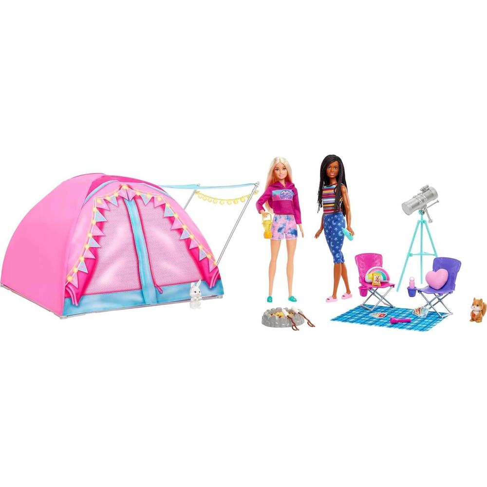 BARBIE CAMPING IT TAKES TWO SET 2 MUÑECAS - 1