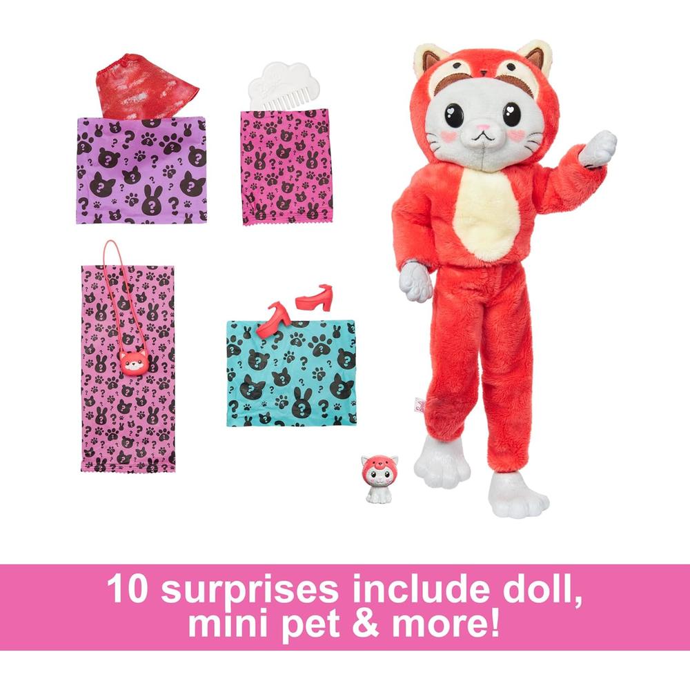 BARBIE CUTIE REVEAL PANDA ROJO CON SORPRESAS - 3
