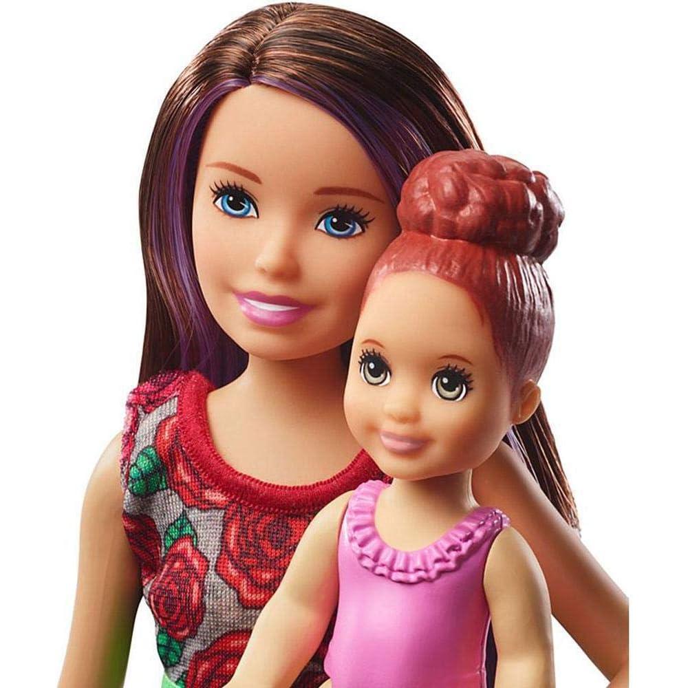 BARBIE SKIPPER SET BAÑO BABYSITTERS INC MORENA - 4