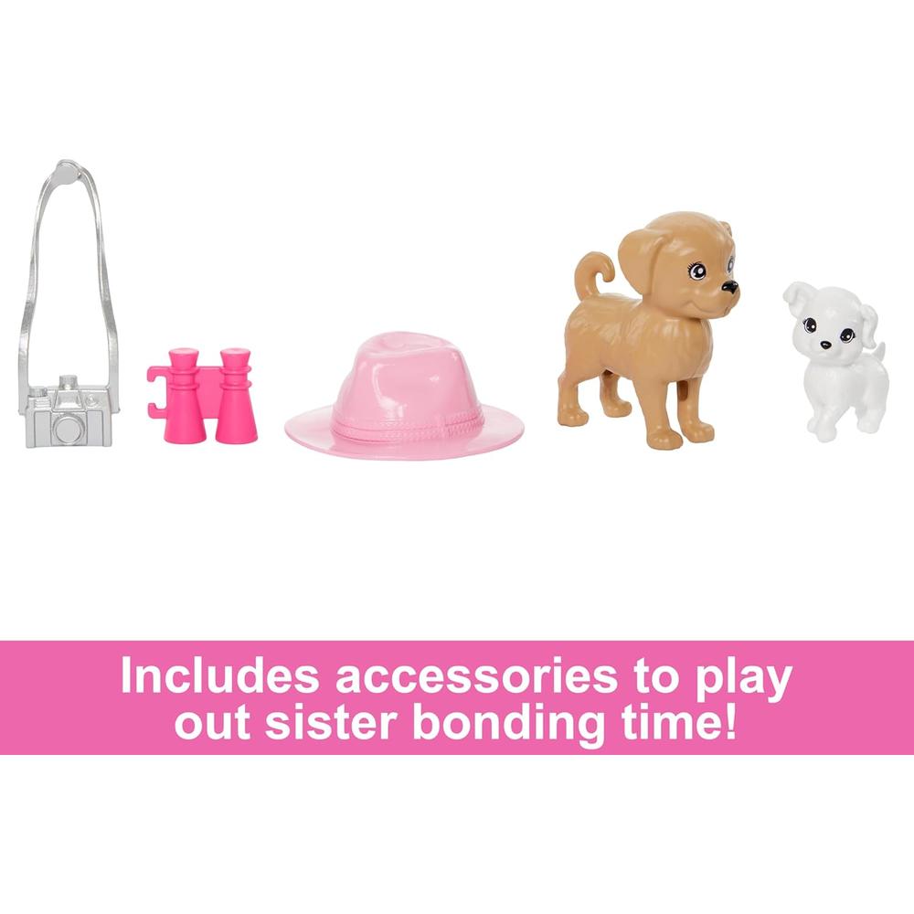 BARBIE Y STACIE SET MUÑECAS CON 2 PERROS Y ACCESORIOS VERANO - 4