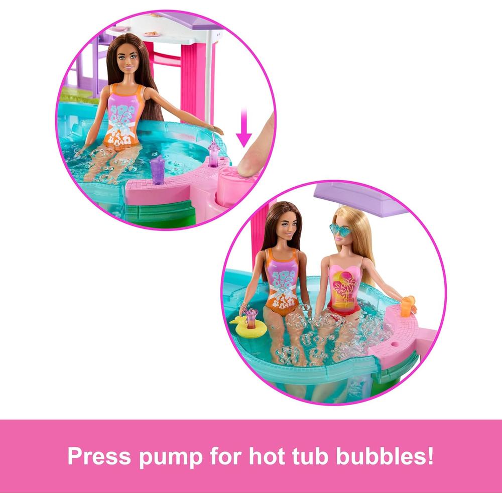 BARBIE PISCINA ENSUEÑO SET CON TOBOGÁN Y ACCESORIOS - 2