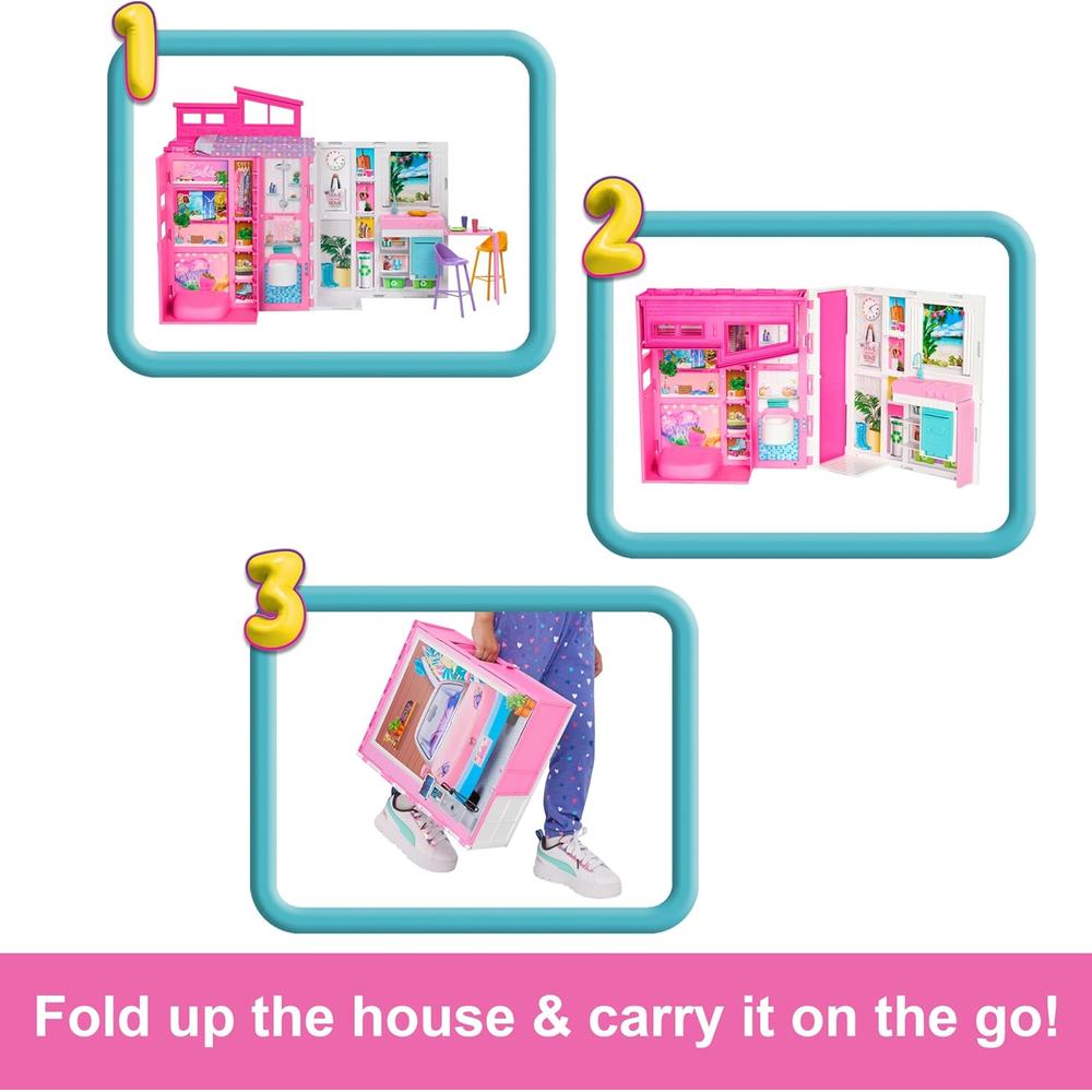 BARBIE CASA DE MUÑECAS CASA DE VACACIONES CON ACCESORIOS - 4