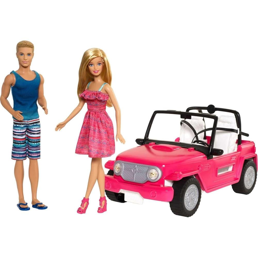 BARBIE COCHE PLAYERO CON MUÑECA Y KEN - 1