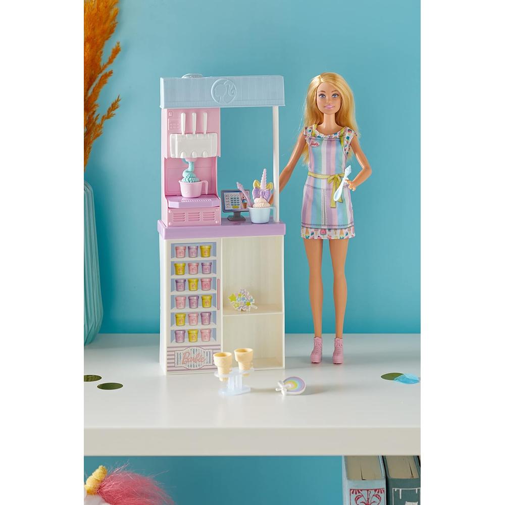 BARBIE HELADERÍA CON MUÑECA Y ACCESORIOS RUBIA - 2