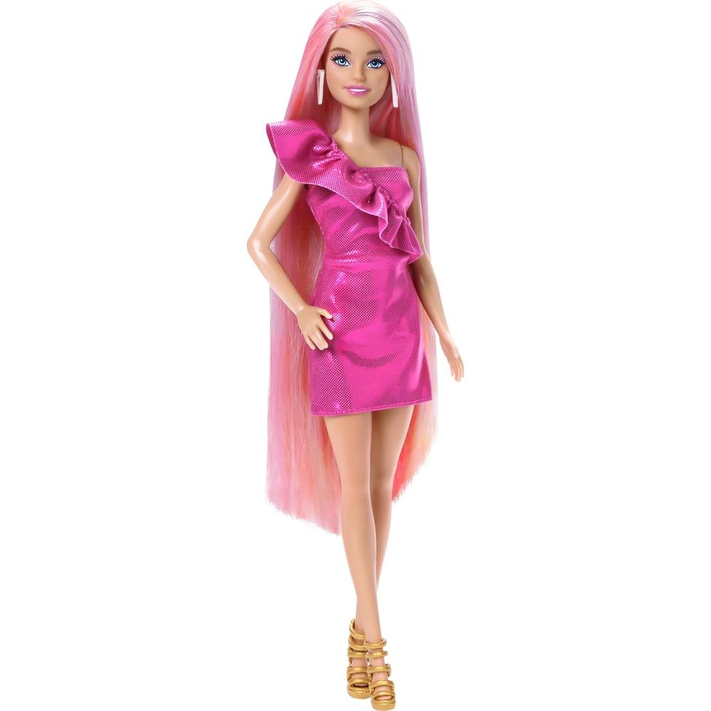 BARBIE MUÑECA MODA RUBIA CABELLO LARGO CON ACCESORIOS - 1