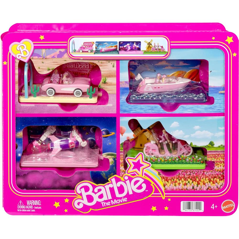 BARBIE MINI BARBIELAND 8 MUÑECAS Y 4 VEHÍCULOS - 1
