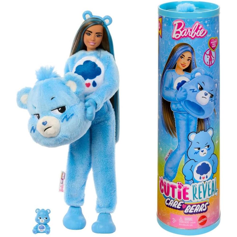 BARBIE CUTIE REVEAL CARE BEARS GRUMPY BEAR CON SORPRESAS - 1