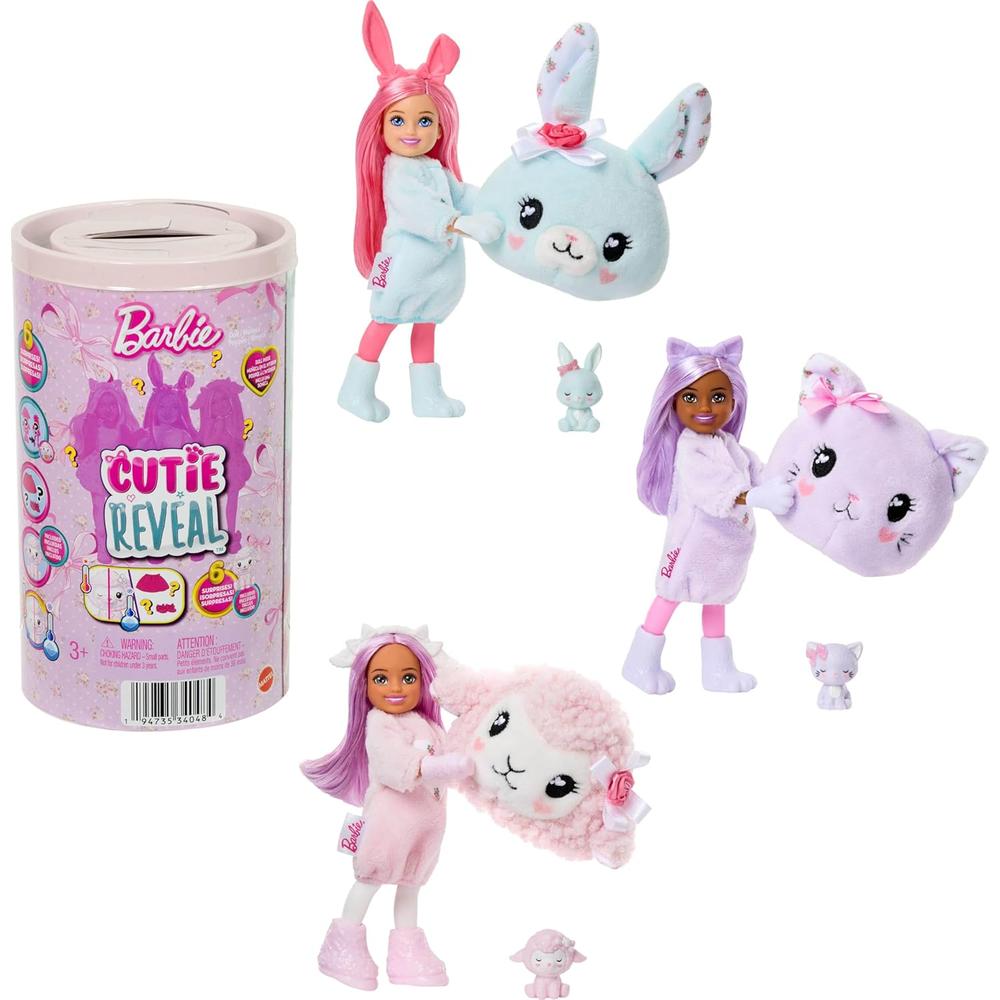 BARBIE CHELSEA CUTIE REVEAL CUDDLY MUÑECA CON SORPRESAS - 1