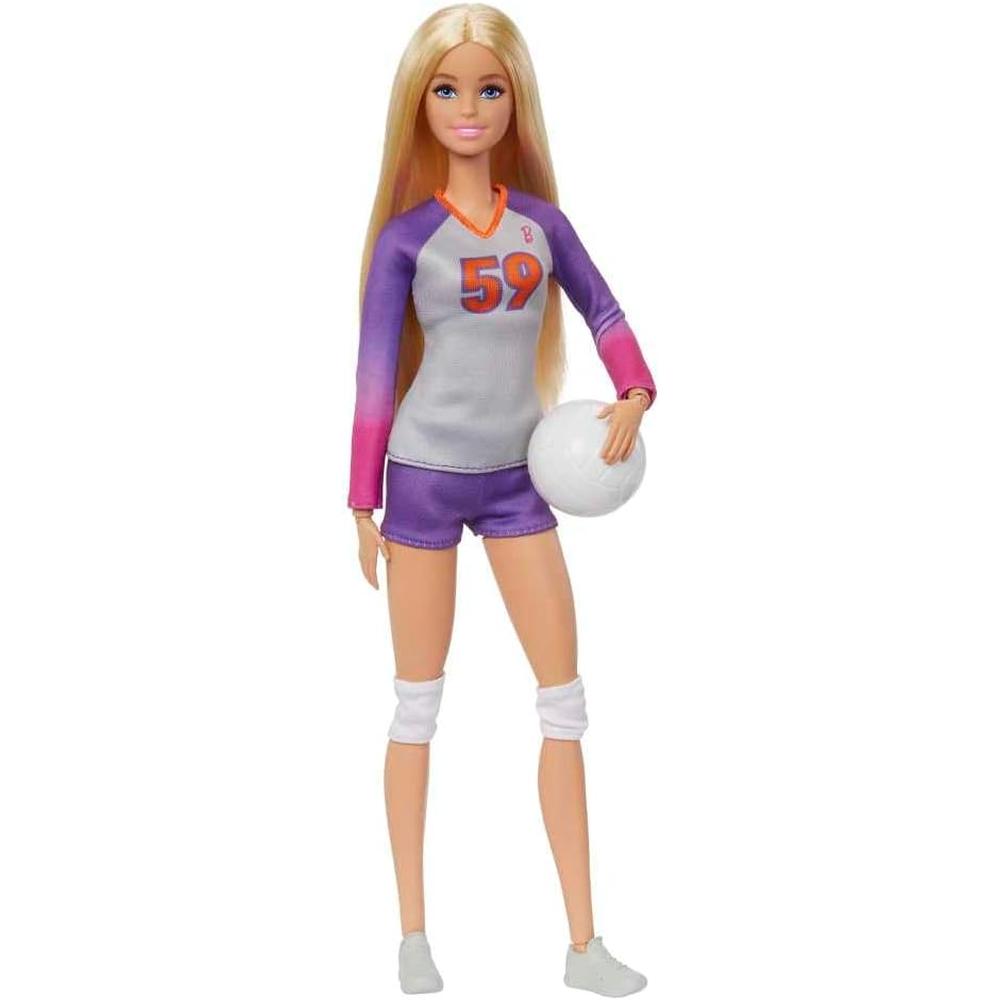 BARBIE MUÑECA JUGADORA DE VOLEIBOL PROFESIONAL CON BALÓN - 1