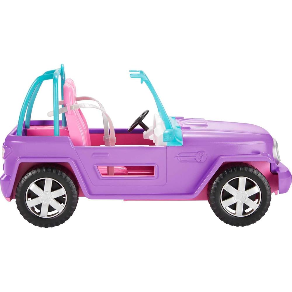 BARBIE VEHÍCULO TODOTERRENO MORADO ROSADO - 1