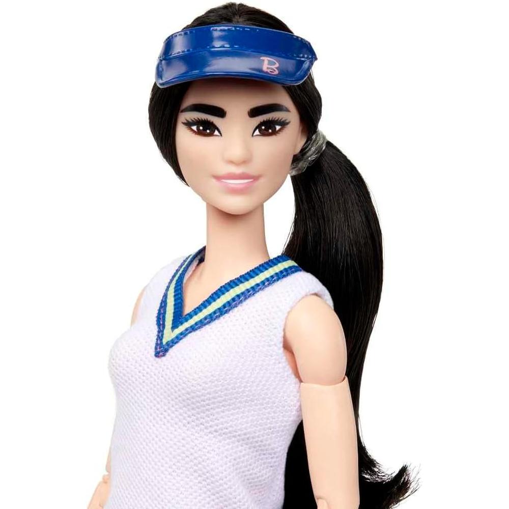 BARBIE MUÑECA TENISTA PROFESIONAL CON RAQUETA Y PELOTA - 2