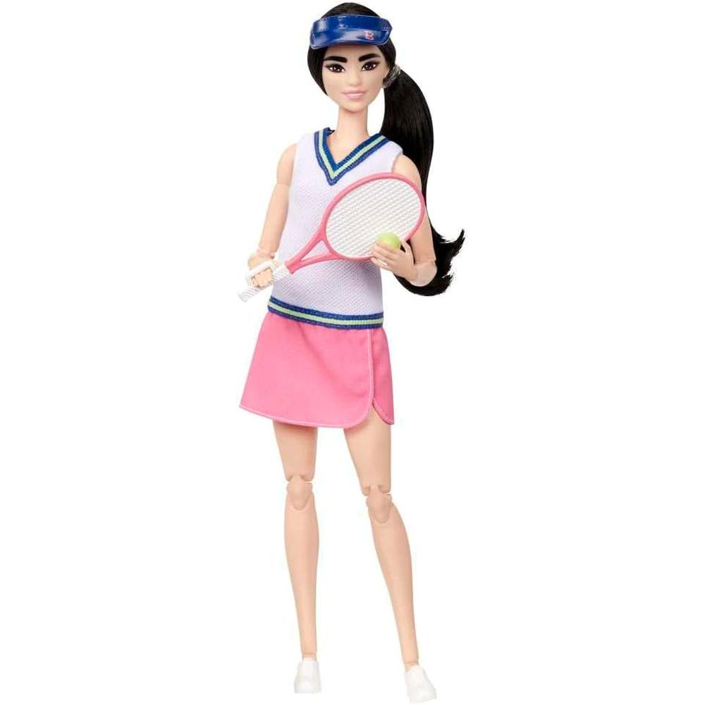 BARBIE MUÑECA TENISTA PROFESIONAL CON RAQUETA Y PELOTA - 4