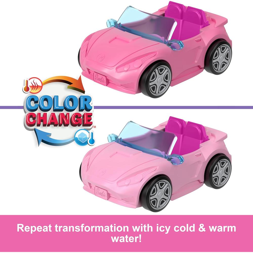 BARBIE MINI BARBIELAND AUTO DESCAPOTABLE CAMBIO DE COLOR - 3