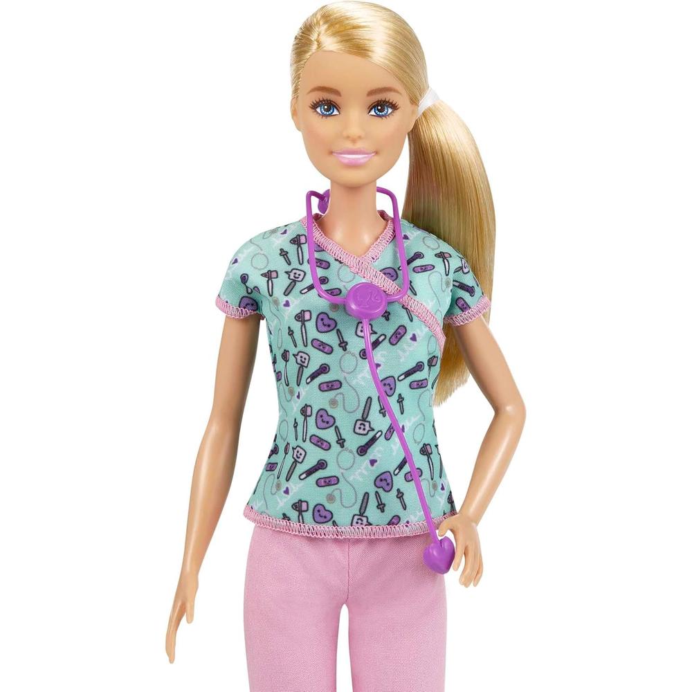 BARBIE MUÑECA ENFERMERA CON ACCESORIOS RUBIA - 4