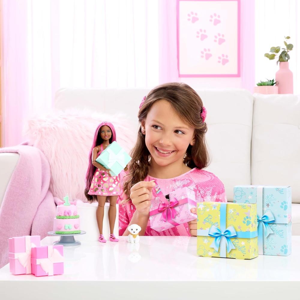 BARBIE PARTY SET CUMPLEAÑOS CORAZONES BRILLANTES CON SORPRESAS - 2