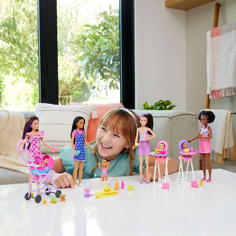 BARBIE SKIPPER BABYSITTERS SET CON BEBÉ Y COCHECITO - 2