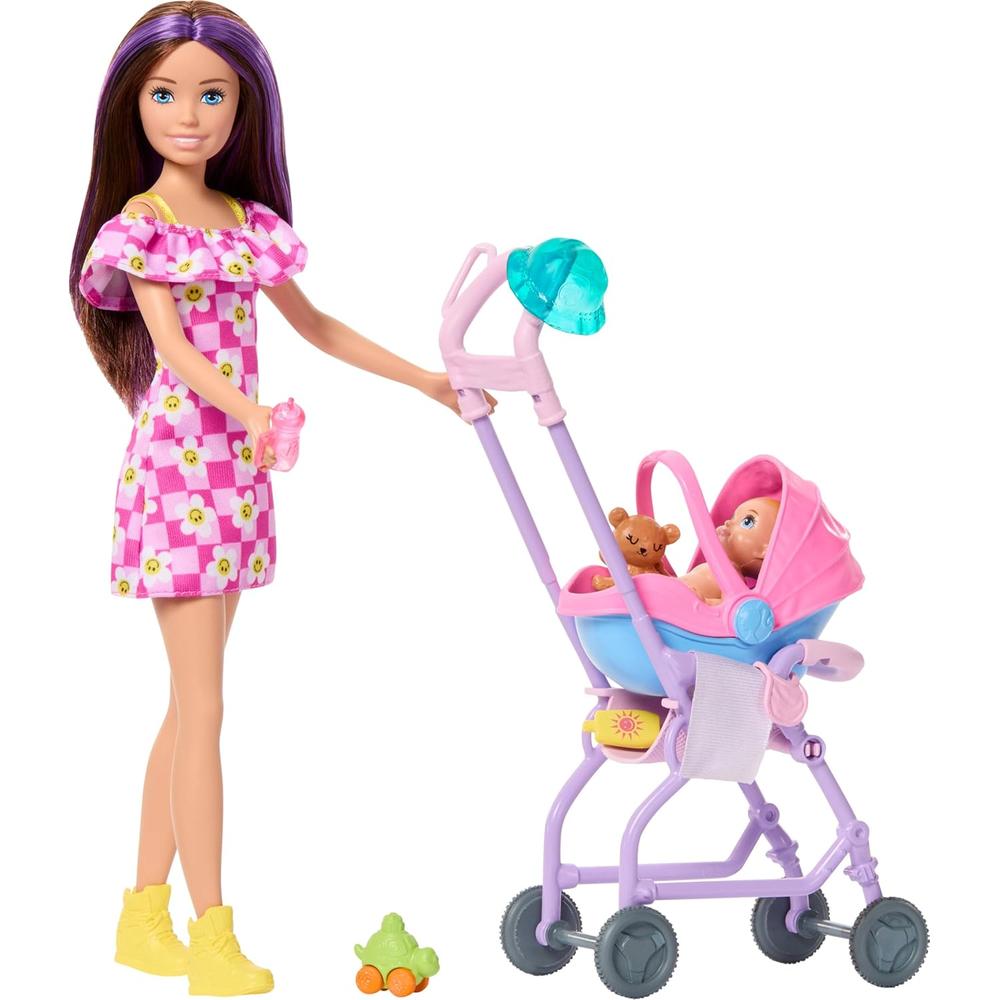 BARBIE SKIPPER BABYSITTERS SET CON BEBÉ Y COCHECITO - 3