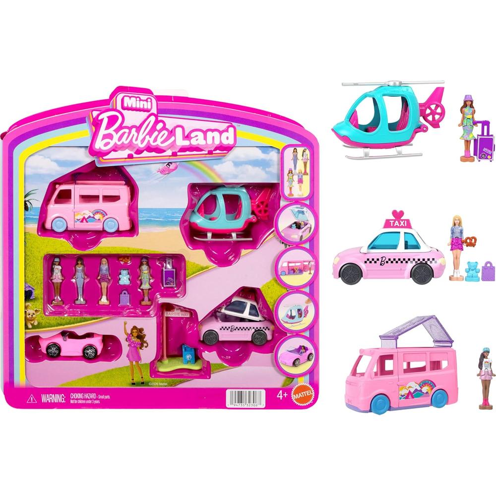 BARBIE MINI BARBIELAND SETS MUÑECAS VEHÍCULOS - 1