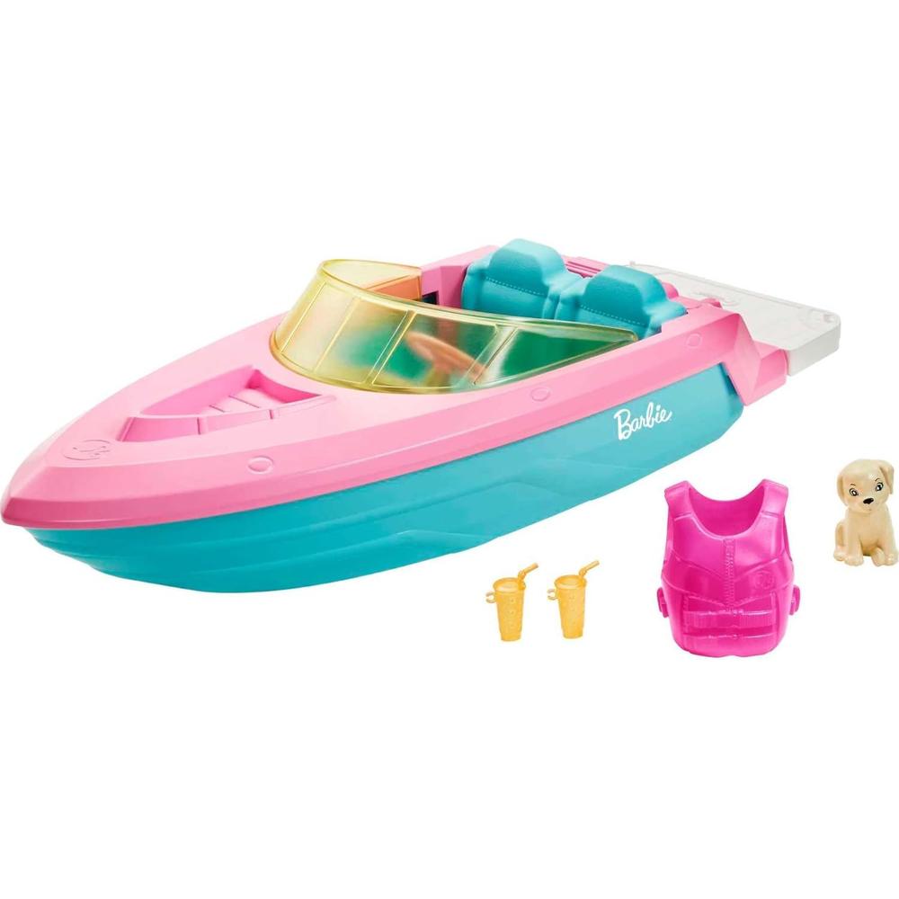 BARBIE BARCO CON PERRITO Y ACCESORIOS - 1