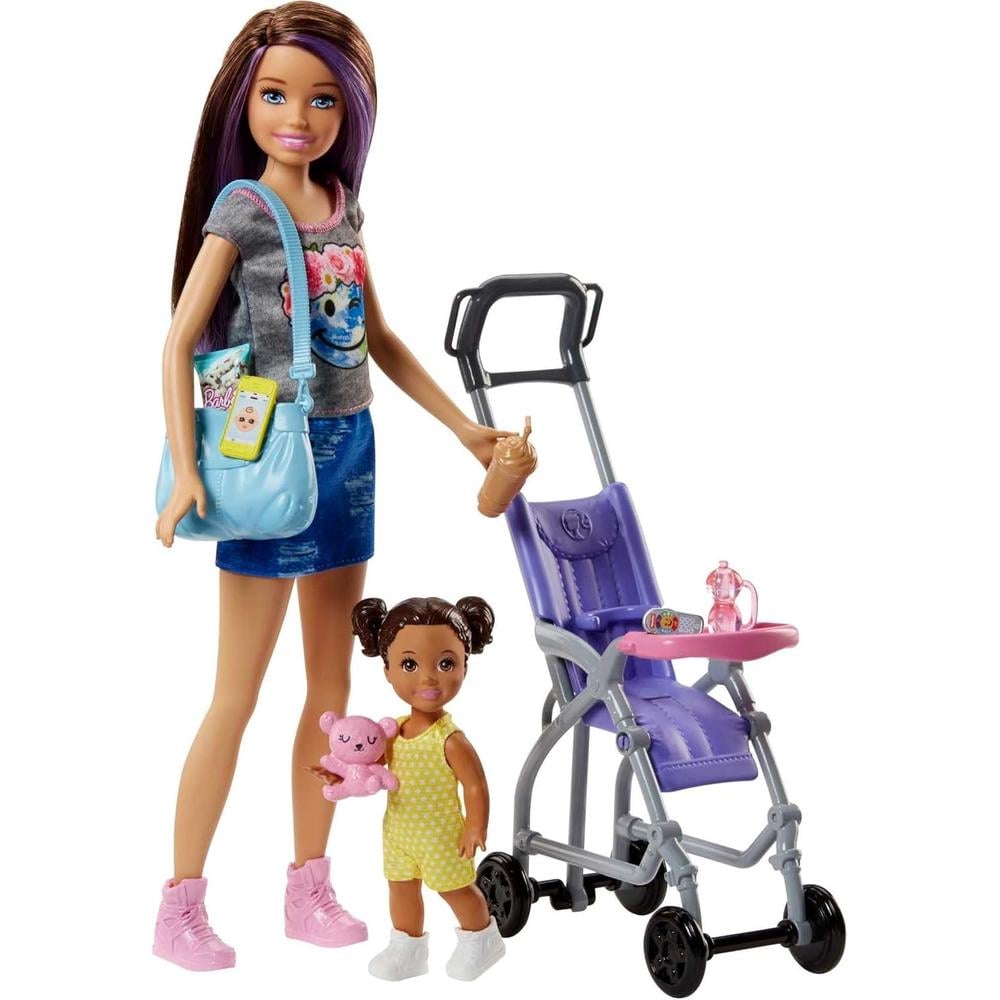 BARBIE SKIPPER SET CUIDADO BEBÉS CON MUÑECA Y ACCESORIOS - 1