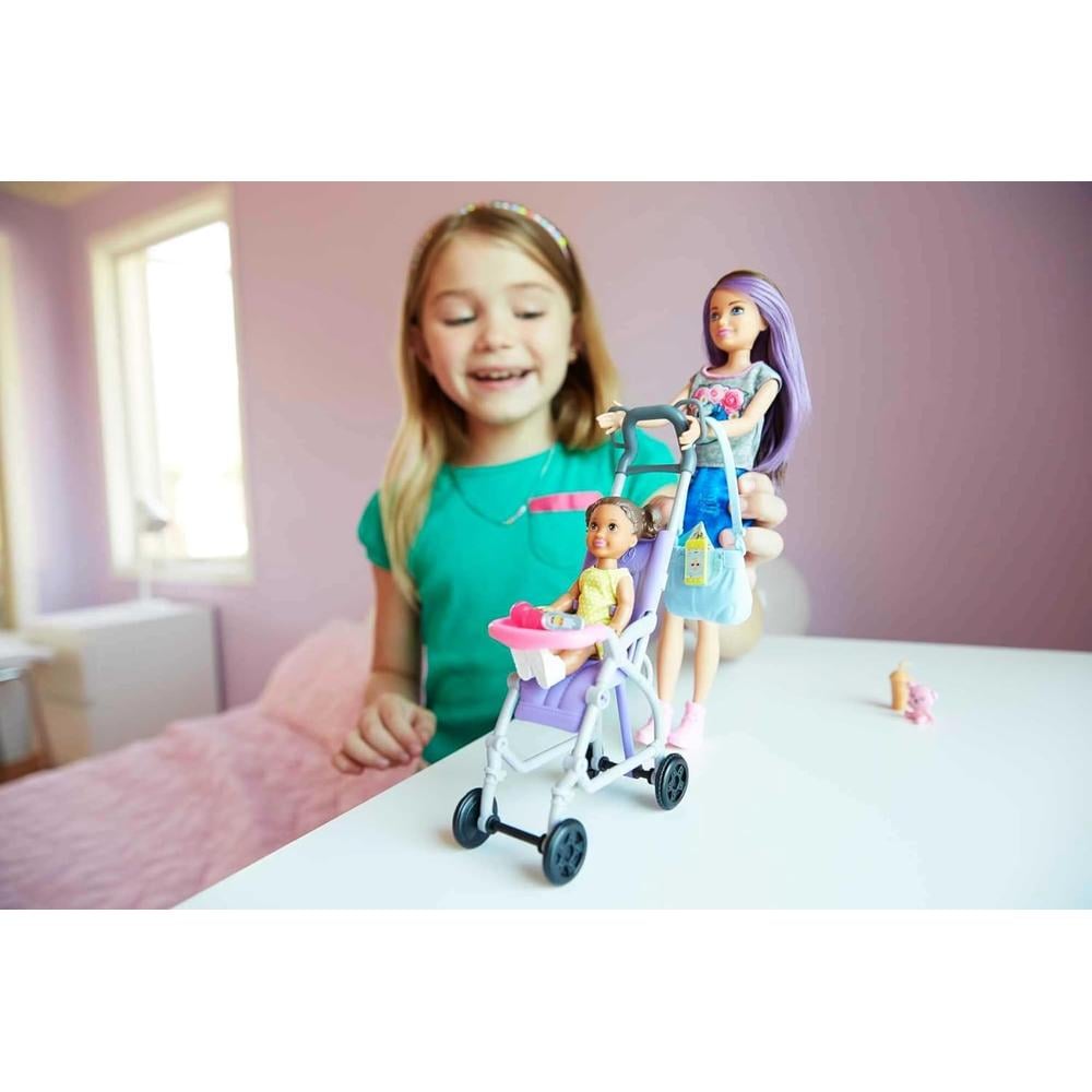 BARBIE SKIPPER SET CUIDADO BEBÉS CON MUÑECA Y ACCESORIOS - 2
