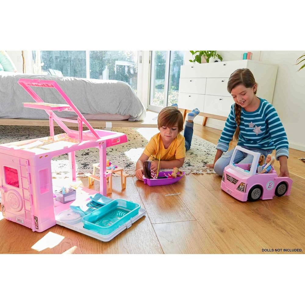 BARBIE CARAVANA TRANSFORMABLE 3 EN 1 CON ACCESORIOS - 2