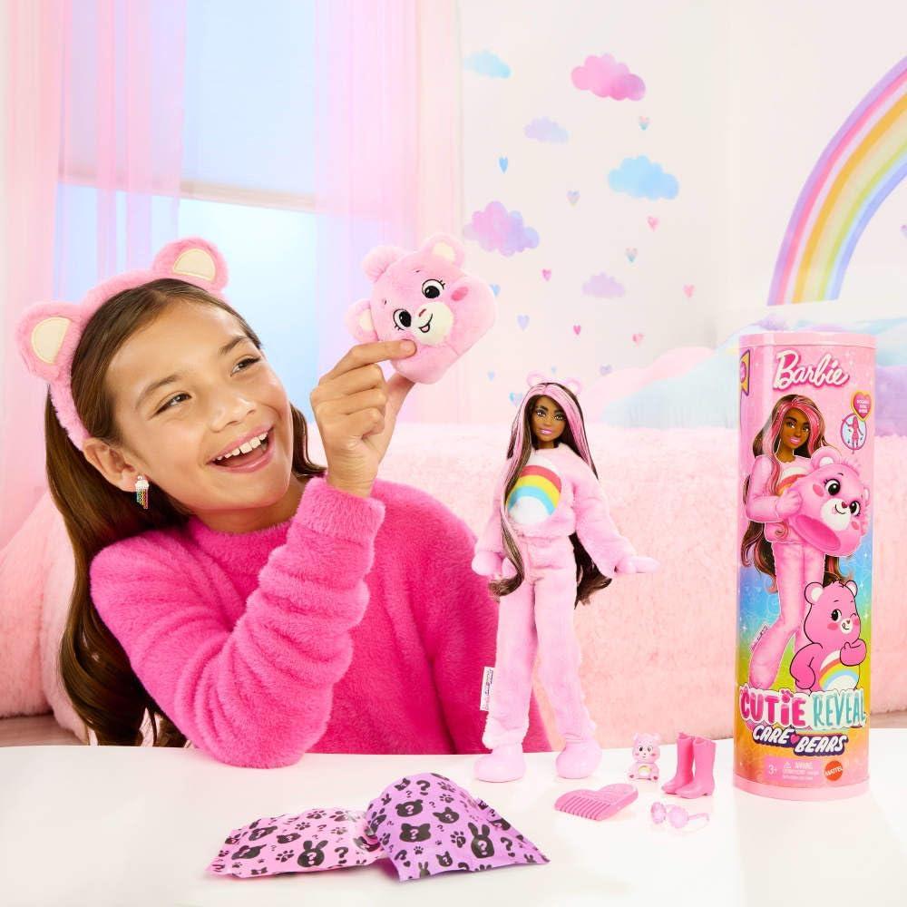 BARBIE CUTIE REVEAL CARE BEARS CHEER BEAR CON SORPRESAS - 2