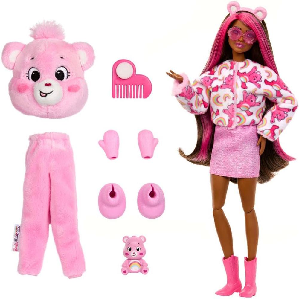 BARBIE CUTIE REVEAL CARE BEARS CHEER BEAR CON SORPRESAS - 3