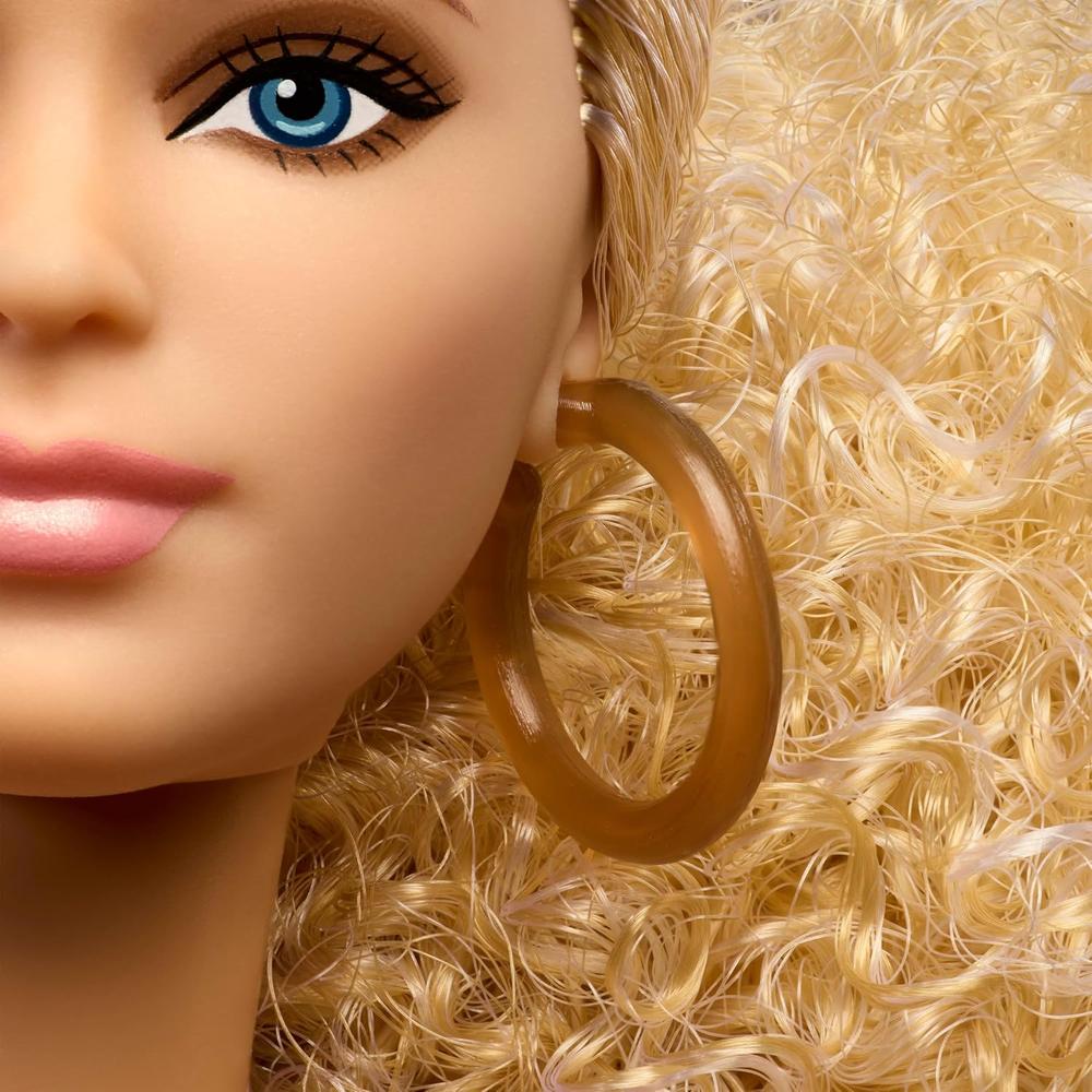BARBIE BASICS MODELO MUÑECA RUBIA OUTFIT DORADO - 4