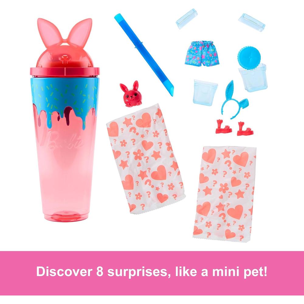 BARBIE POP REVEAL SHAKES MUÑECA CON MASCOTA AROMA CONEJITO - 3