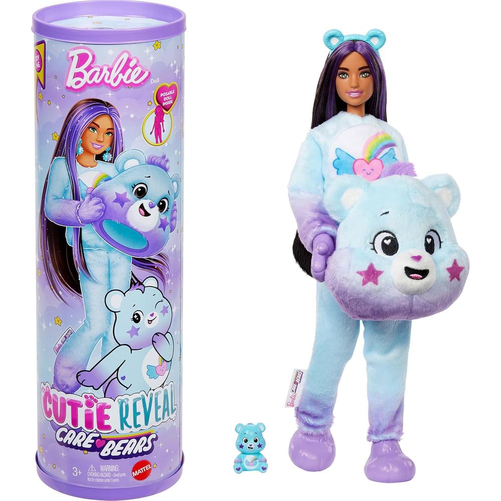 BARBIE CUTIE REVEAL CARE BEARS DREAM BRIGHT MUÑECA CON SORPRESAS - 1