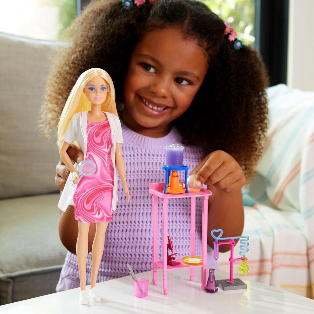 BARBIE MUÑECA CIENTÍFICA RUBIA CON LABORATORIO - 2