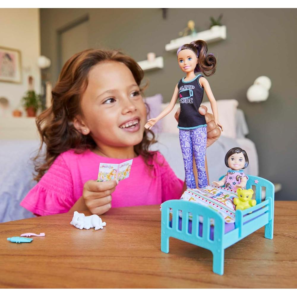 BARBIE SKIPPER SET HORA DE DORMIR CON ACCESORIOS - 2