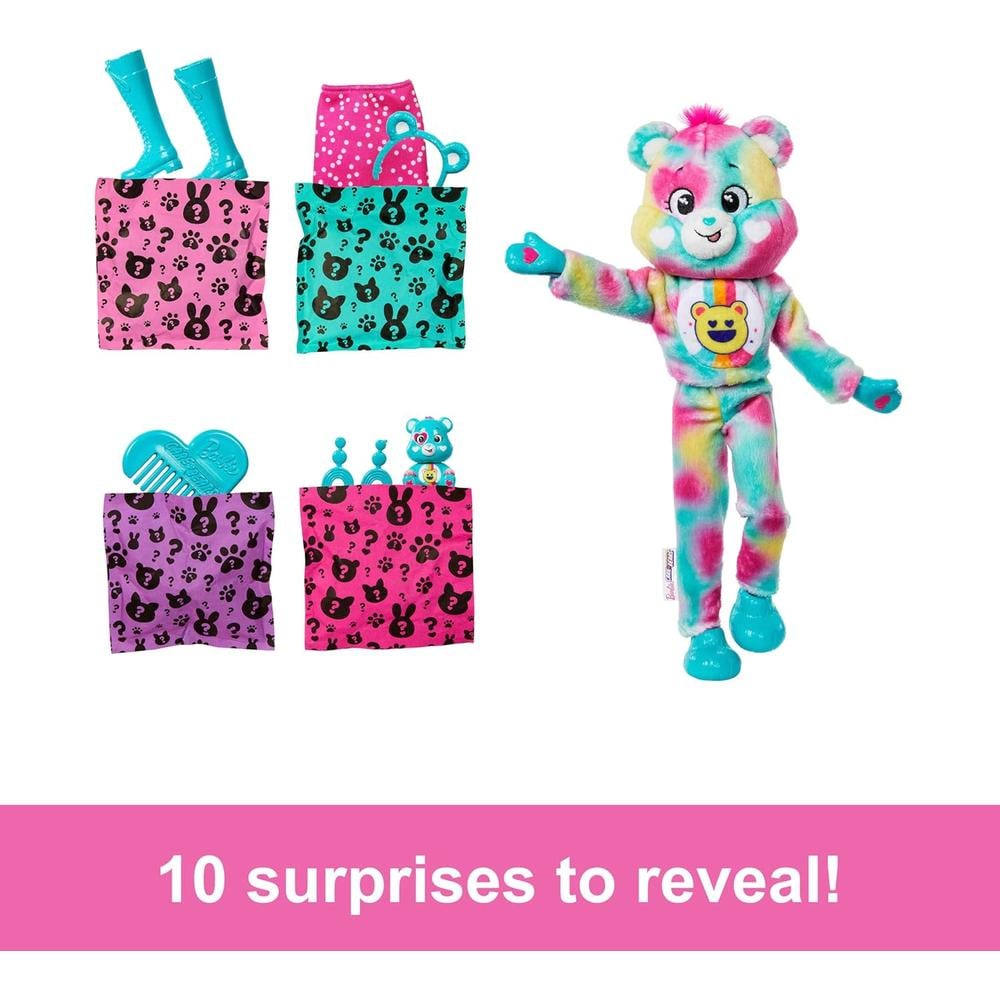 BARBIE CUTIE REVEAL CARE BEARS GOOD VIBES MUÑECA CON SORPRESAS - 2
