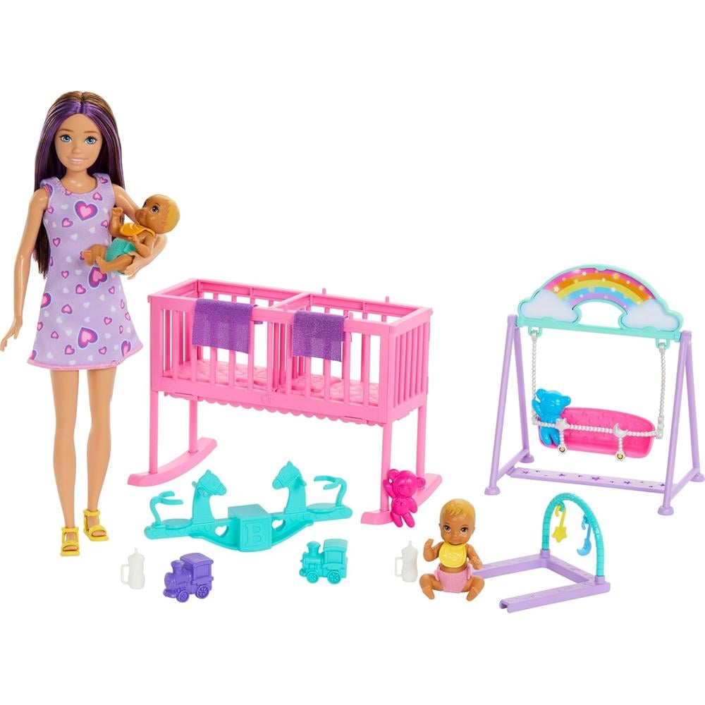 BARBIE SKIPPER GUARDERÍA CON GEMELOS Y ACCESORIOS - 1