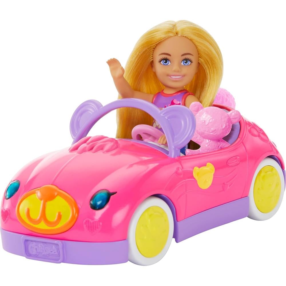 BARBIE CHELSEA AUTO DESCAPOTABLE OSO CON ACCESORIO - 2