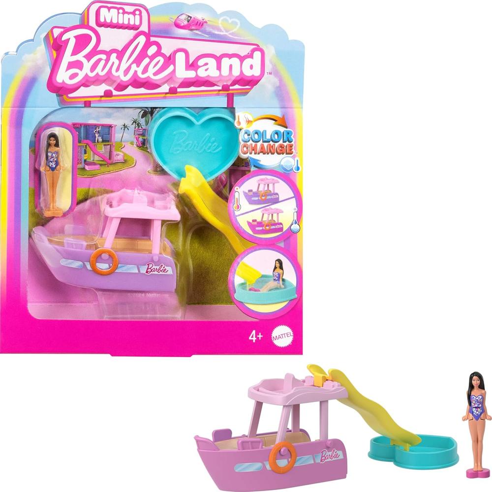 BARBIE MINI BARBIELAND BARCO DE ENSUEÑO CAMBIO DE COLOR - 1