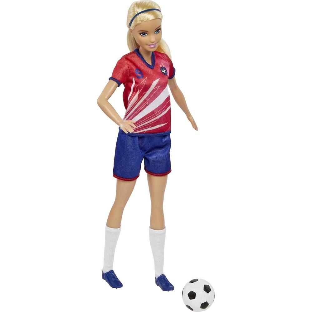 BARBIE MUÑECA FUTBOLISTA UNIFORME RUBIA - 3