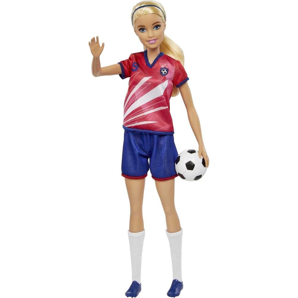 BARBIE MUÑECA FUTBOLISTA UNIFORME RUBIA - 4