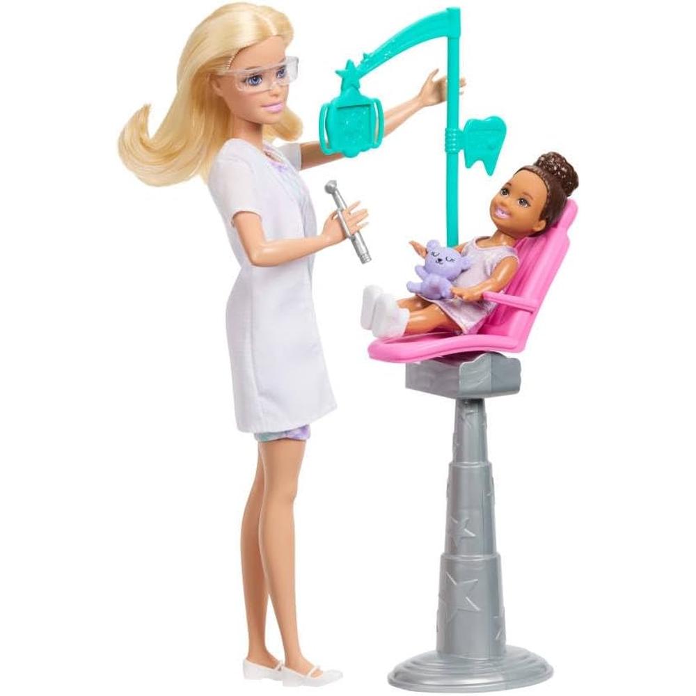 BARBIE DENTISTA SET MUÑECA RUBIA CON BEBÉ Y ACCESORIOS - 3