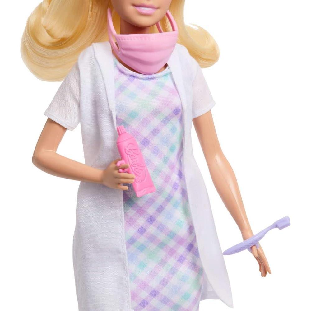 BARBIE DENTISTA SET MUÑECA RUBIA CON BEBÉ Y ACCESORIOS - 4